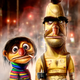 Illustration for article titled Your Favorite Cartoons and Puppets, Redrawn as Horrifying Nightmares